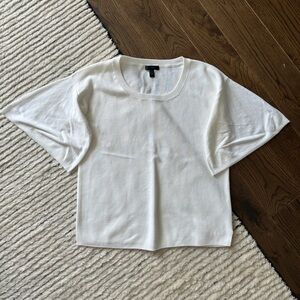 J.Crew Dramatic Flared Sleeve Sweater in Lightweight
Cotton